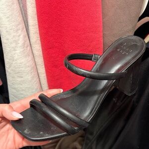 Target Black Strappy Heeled Sandals